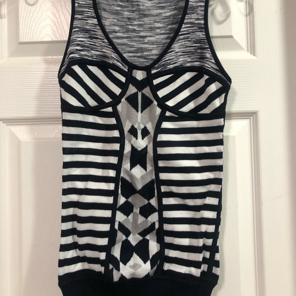 Armani Exchange scoop neck sweater tank